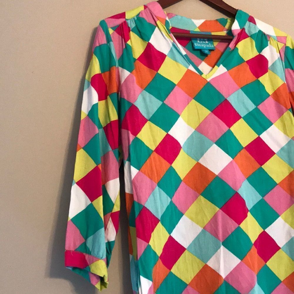 Escapada Bright Patterntunic - Size Medium - image 4